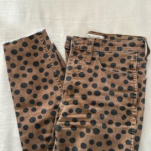 Madewell Leopard Print 10” High Rise Skinny